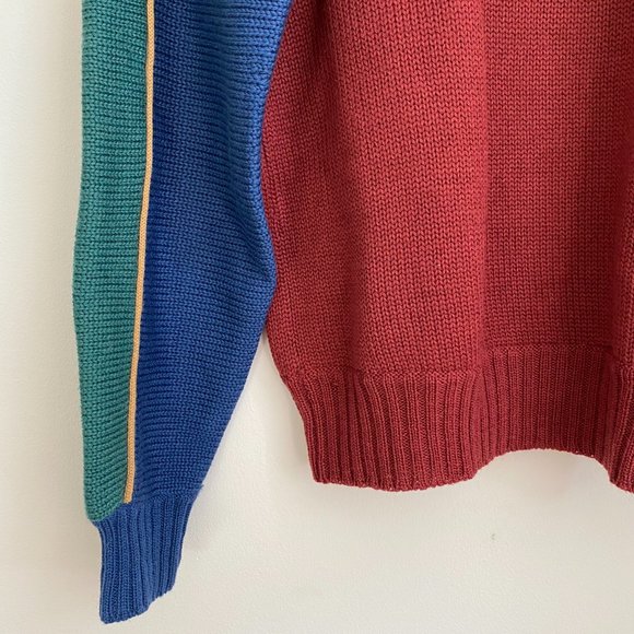 Cacharel Vintage Color Block Wool Sweater - Picture 4 of 6